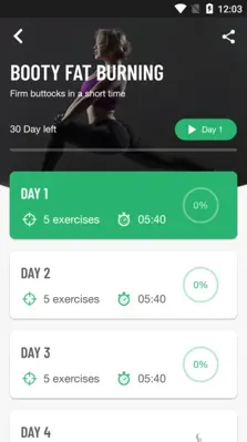 30 Days Buttocks Workout android App screenshot 5